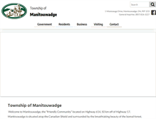 Tablet Screenshot of manitouwadge.ca